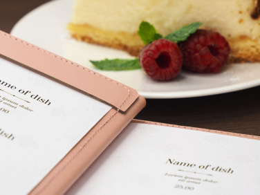 Logo trade promotional merchandise image of: Menu cover 1087281