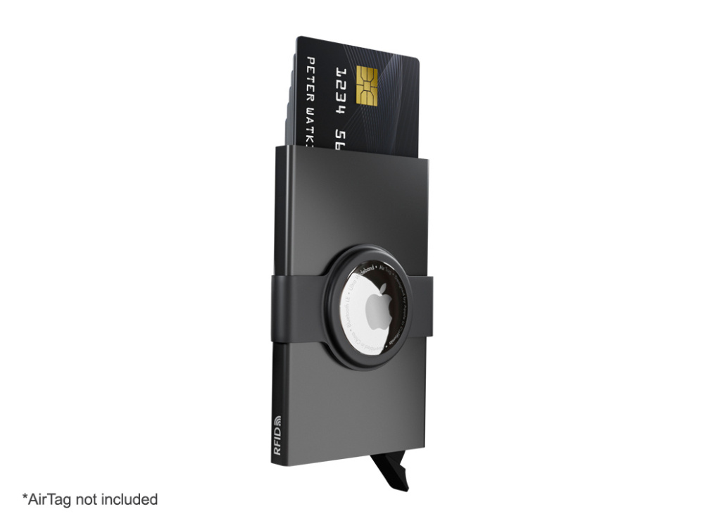 Logotrade promotional gift picture of: RFID credit card case with holder for AirTag 2163108