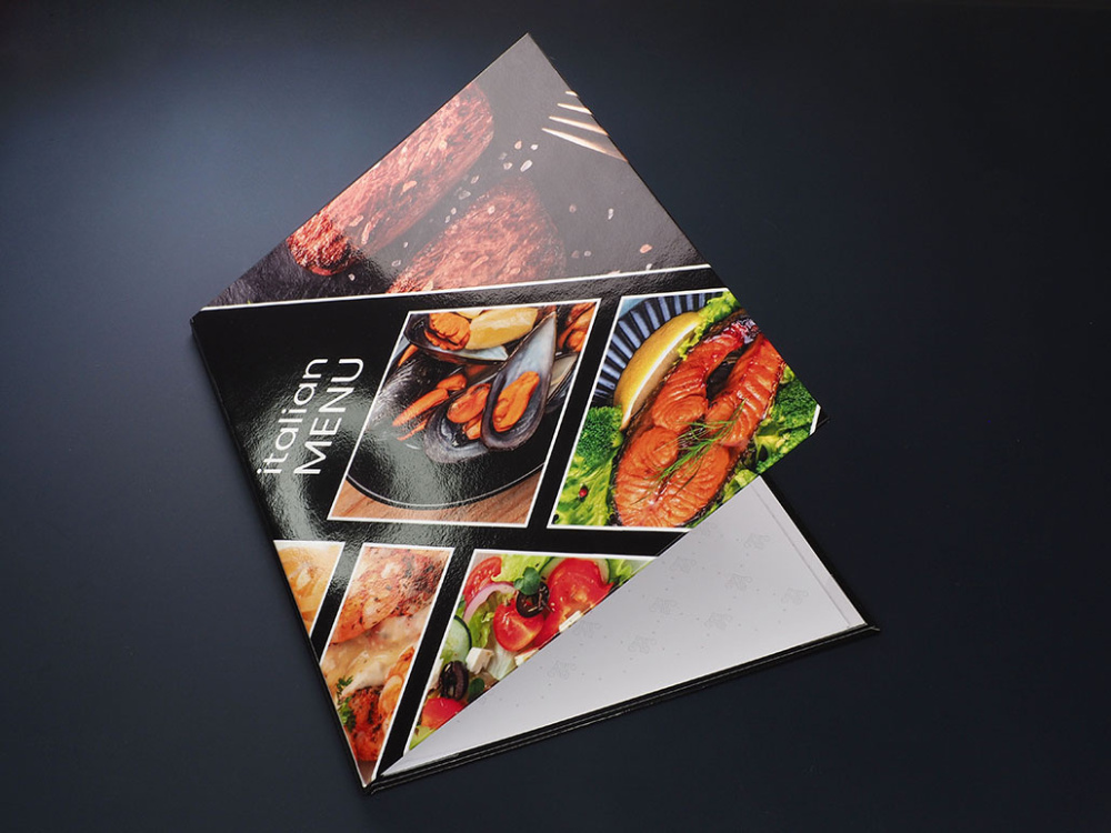 Logo trade promotional items image of: Menu cover 1824117