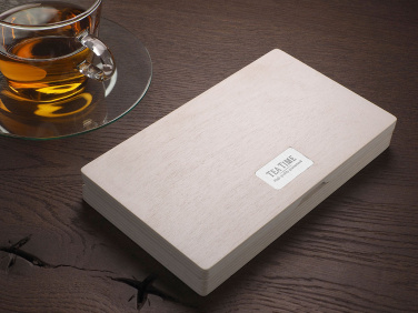 Logo trade promotional merchandise image of: Wooden bill box 1816121