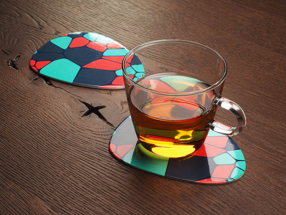 Logo trade promotional merchandise image of: Printed paper coaster 1840117