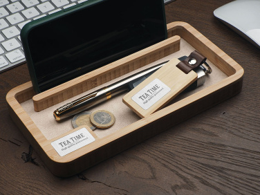 Logo trade promotional products picture of: Wooden desk organiser 1818292