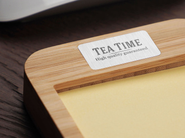 Logo trade promotional giveaways image of: Wooden memo card box 1832292