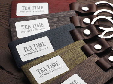 Logotrade corporate gift image of: Wooden keyring 1853121