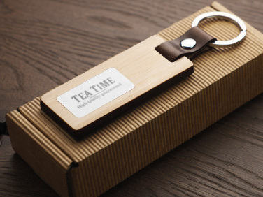 Logotrade promotional merchandise picture of: Wooden keyring 1853292