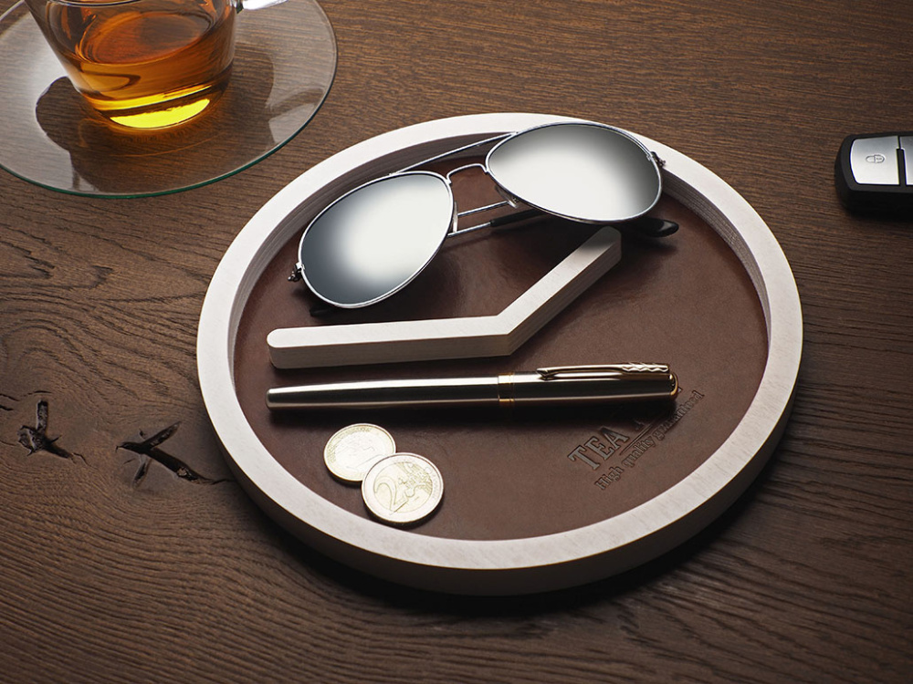 Logo trade promotional merchandise picture of: Wooden desk organiser 1851121
