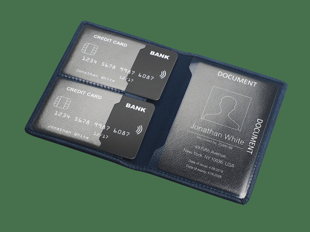 Logo trade promotional giveaway photo of: RFID document wallet 611327