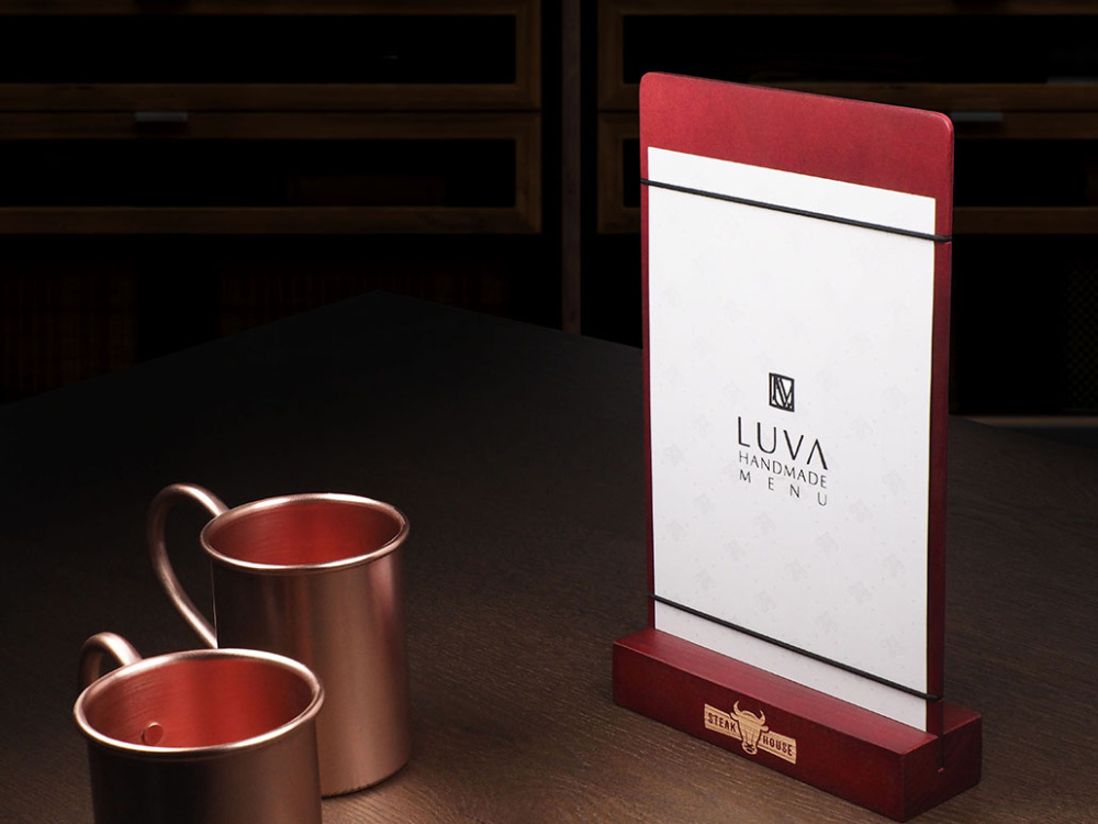 Logo trade advertising product photo of: Promo menu 1867121