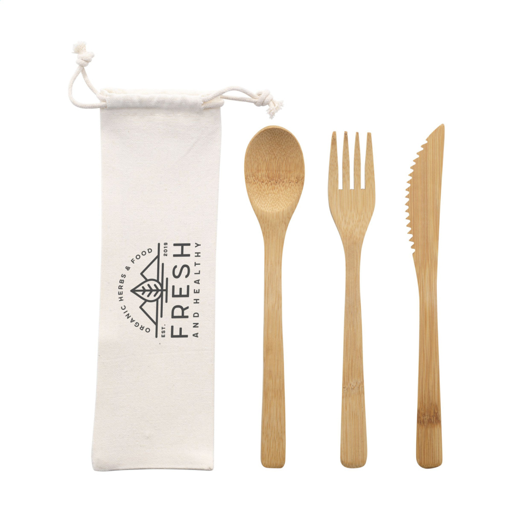 Logotrade corporate gifts photo of: Bambu Cutlery Set