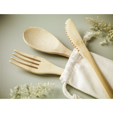 Logotrade corporate gift image of: Bambu Cutlery Set