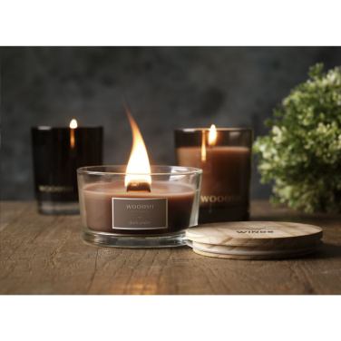 Logo trade advertising products picture of: Wooosh Flame Scented Candle Dark Amber