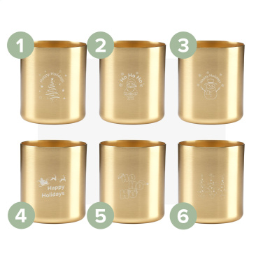 Logo trade promotional gifts image of: Wooosh Scented Candle True Wood X-Mas