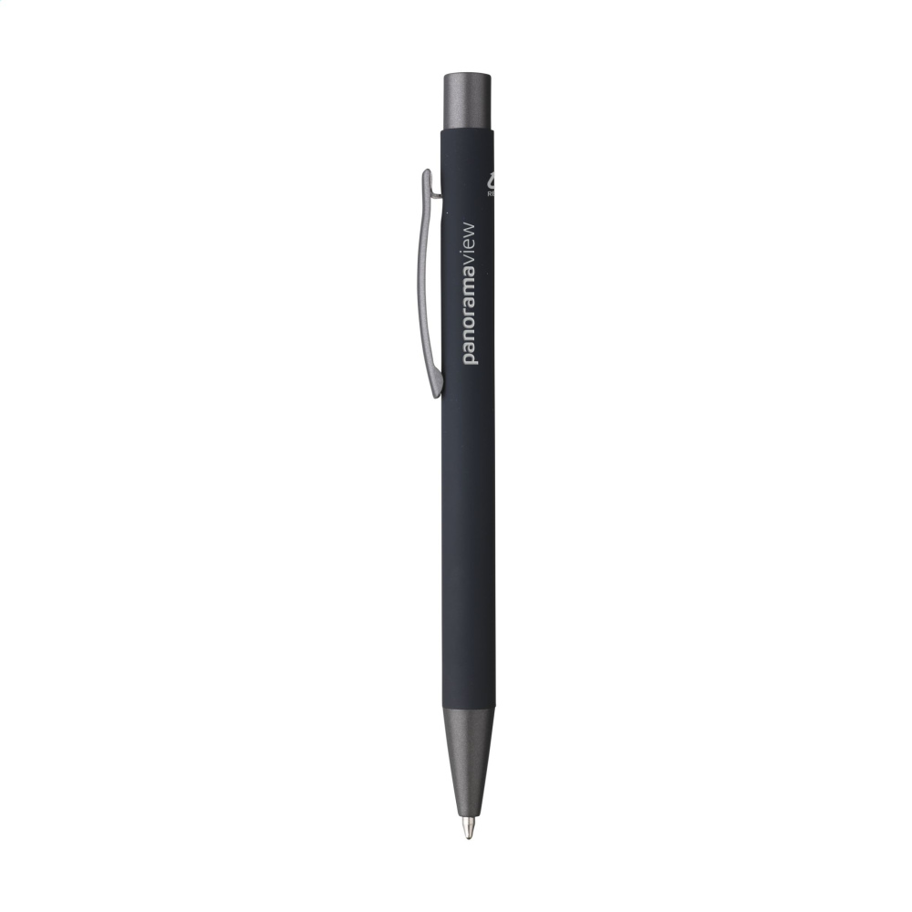 Logo trade promotional giveaways image of: Brady Soft Touch Recycled Alu pens