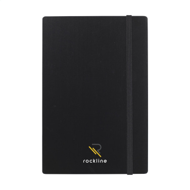 Logotrade promotional gift picture of: Bamboo Journal Naked Spine Paper Notebook Black A5