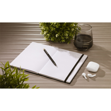 Logotrade corporate gifts photo of: Bamboo Journal Naked Spine Paper Notebook Black A5
