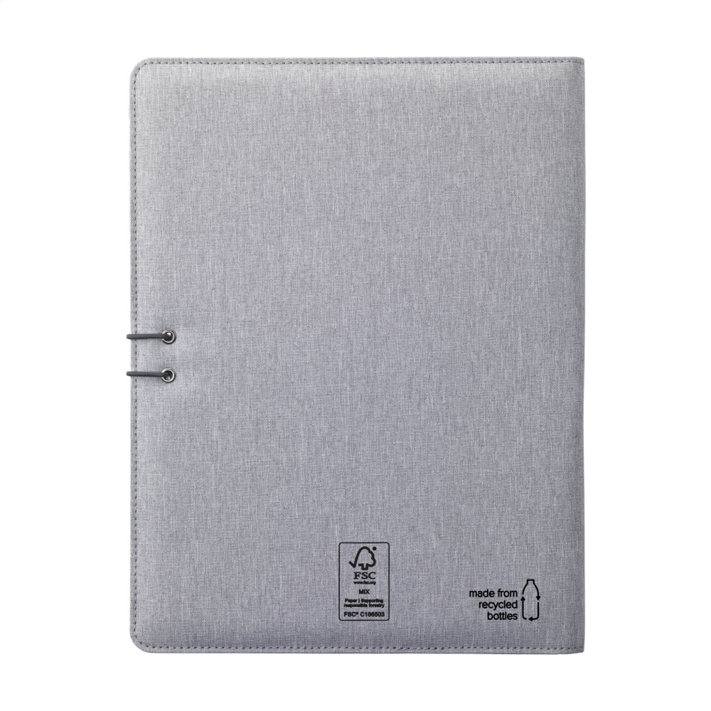Logo trade promotional giveaways image of: Quest Portfolio RCS RPET A4  document folder