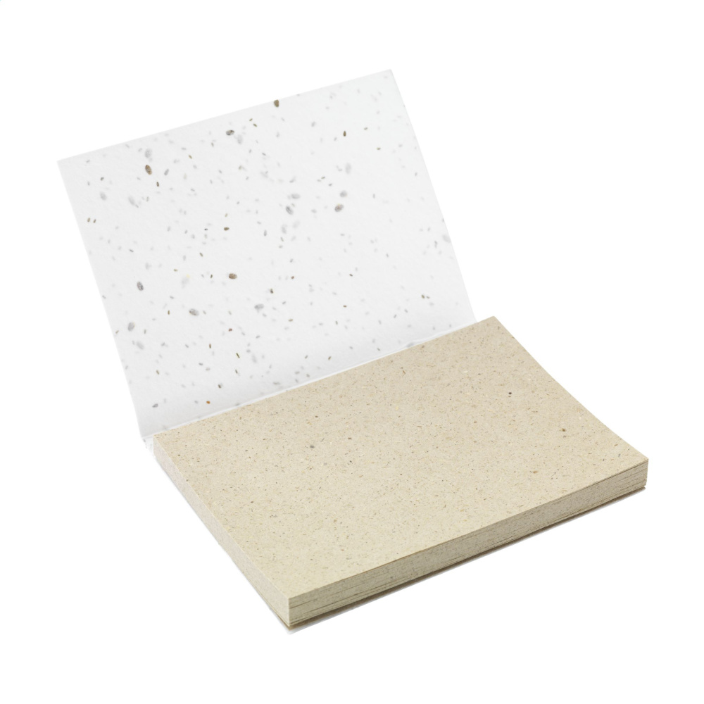 Logo trade advertising products image of: Seed Paper Sticky Notes memo pad