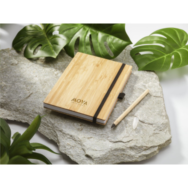 Logotrade promotional giveaways photo of: BambooPlus Paper Notebook A5 - Inkless Pen