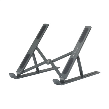 Logo trade promotional gifts image of: Standby GRS Recycled Alu Laptop Stand