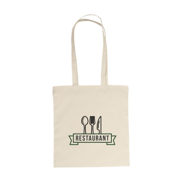 Logo trade promotional giveaways image of: ShoppyBag (135g/m²) long handles cotton bag