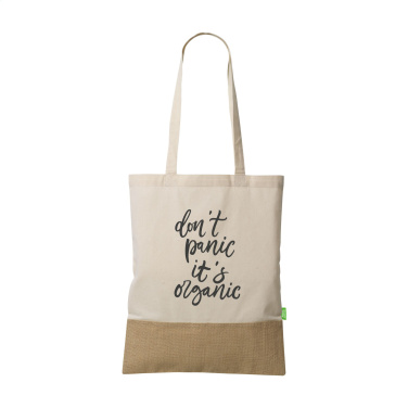 Logotrade corporate gift picture of: Combi Organic Shopper (160 g/m²) bag