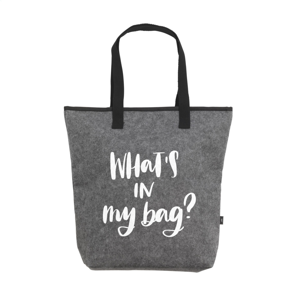 Logo trade corporate gifts image of: Feltro GRS RPET Cooler bag
