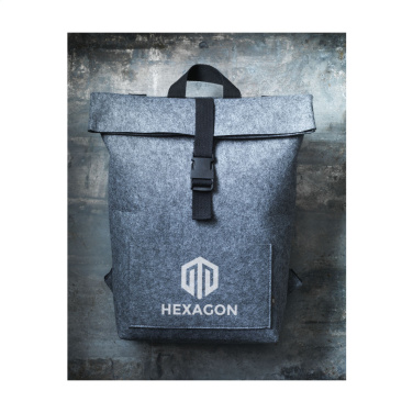Logo trade advertising products picture of: Nolan GRS RPET Felt backpack