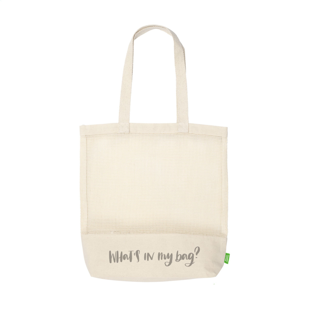 Logotrade promotional gifts photo of: Natura Organic Mesh Shopper (180 g/m²) shopping bag