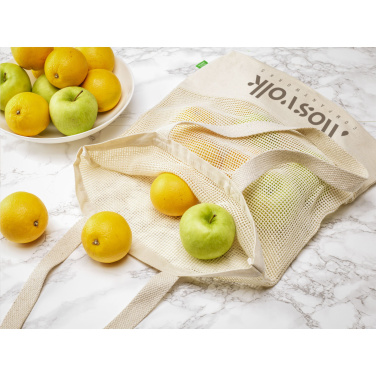 Logo trade corporate gifts picture of: Natura Organic Mesh Shopper (180 g/m²) shopping bag