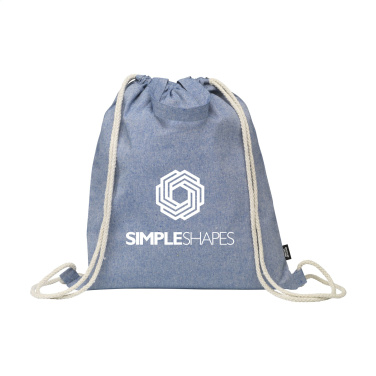 Logotrade promotional products photo of: GRS Recycled Cotton PromoBag Plus (180 g/m²) backpack