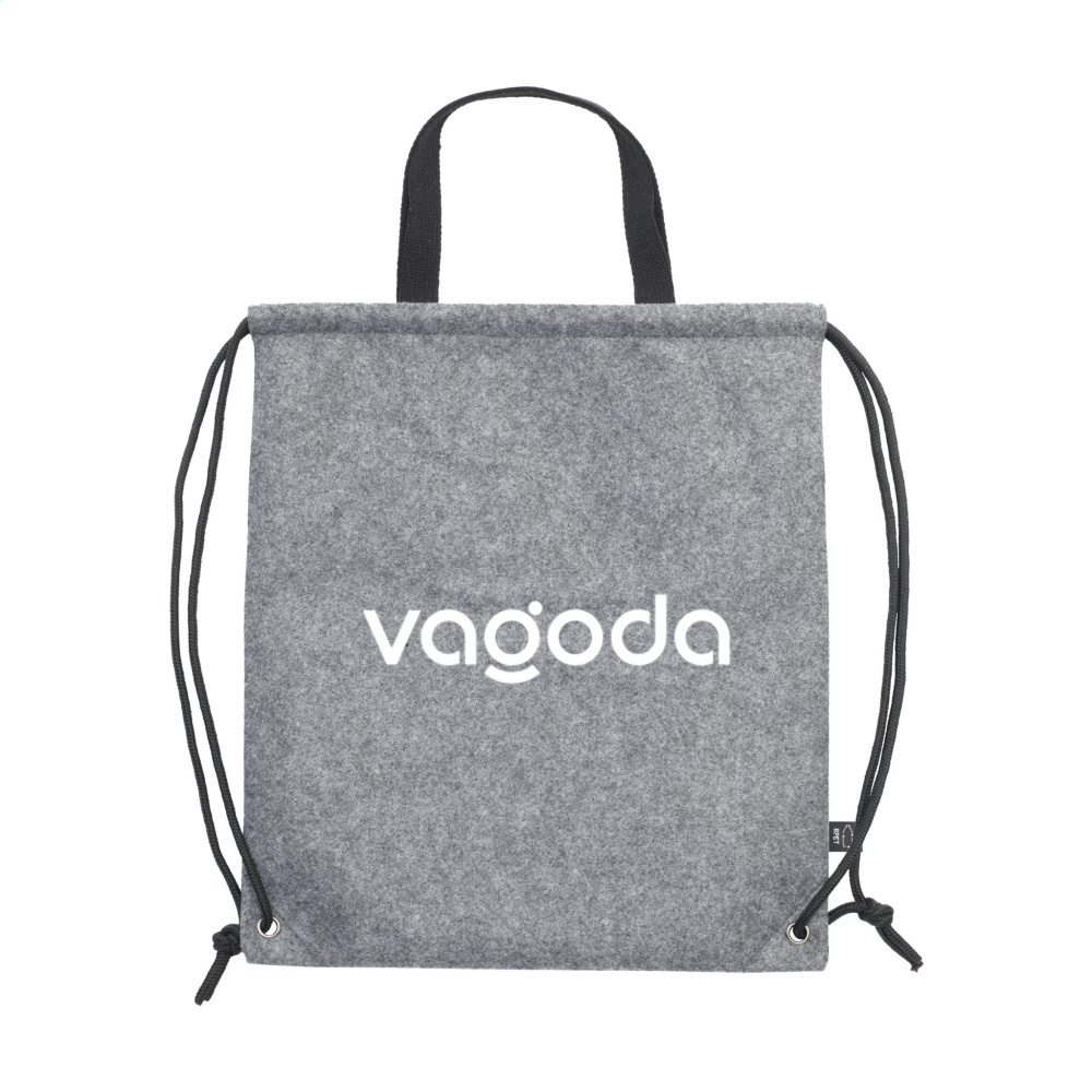 Logo trade promotional items picture of: GRS RPET Felt PromoBag Plus backpack