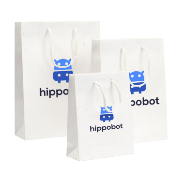 Logo trade promotional merchandise picture of: Leaf It Bag recycled with straw fibres (180 g/m²) S
