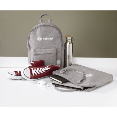Logo trade promotional items image of: Wolkat Agadir Recycled Textile Backpack
