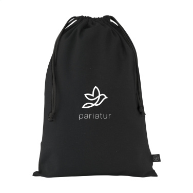 Logo trade promotional gifts image of: Gift Pouch GRS Recycled Cotton (150 g/m²) L