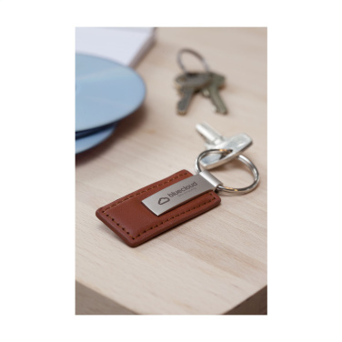 Logotrade promotional product image of: LeatherKey keyring