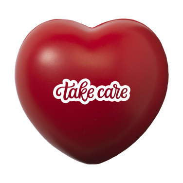 Logo trade business gifts image of: Anti Stress Heart stress ball