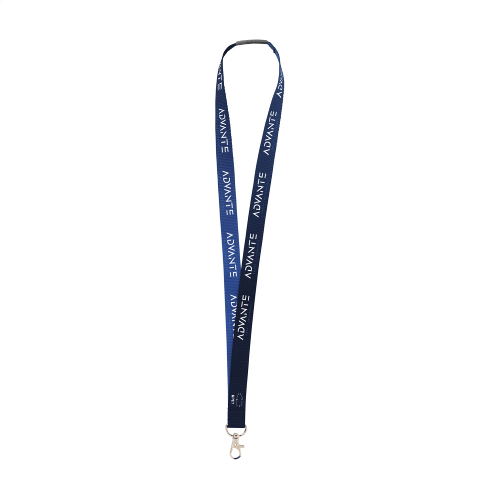 Logotrade promotional giveaway image of: Lanyard Sublimation Safety RPET 2 cm lanyard