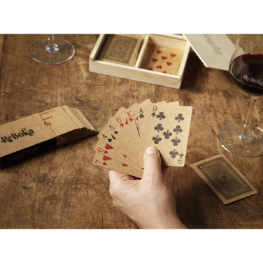 Logo trade promotional giveaways image of: Recycled Playing Cards Double decks