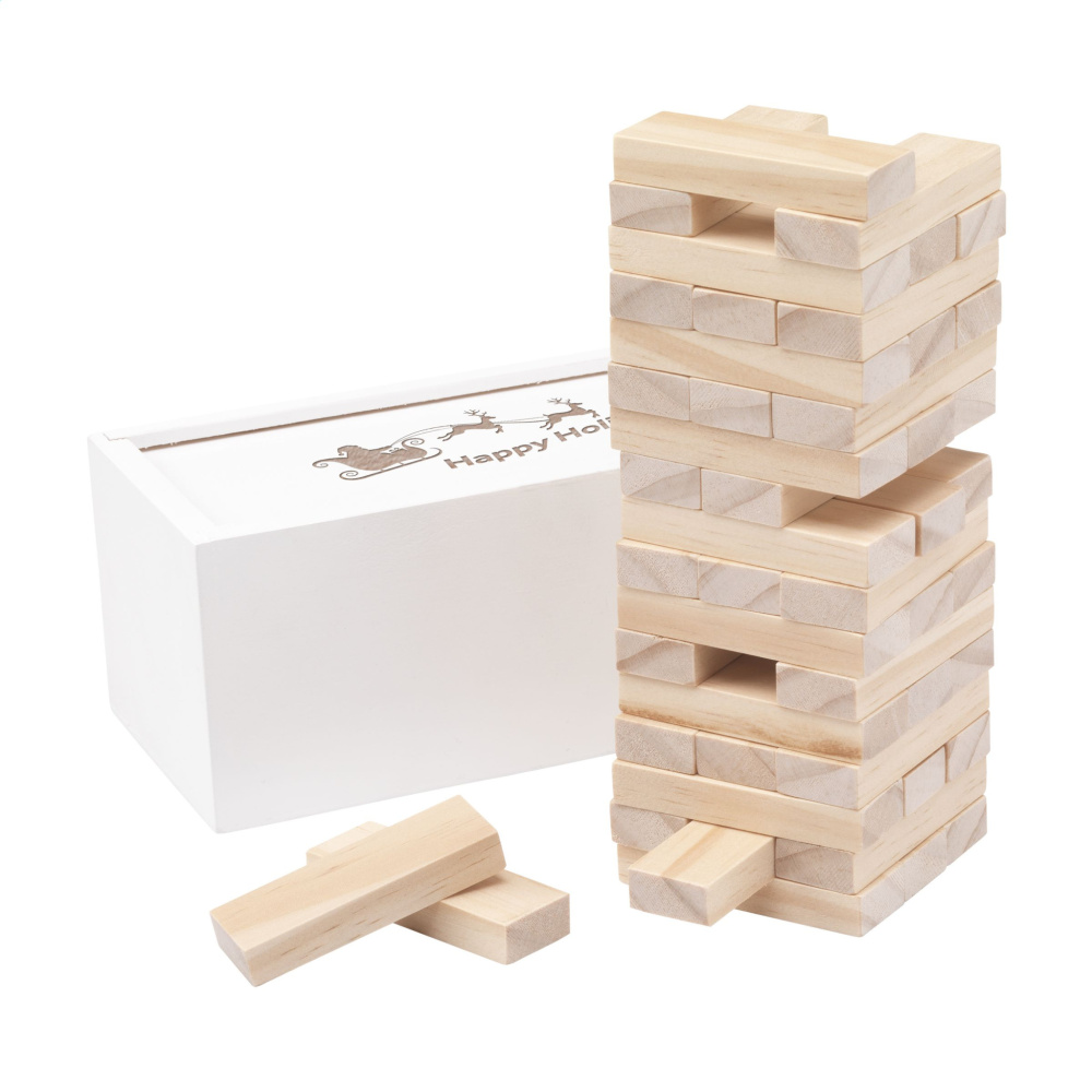 Logo trade promotional items picture of: Tower Game Deluxe X-Mas