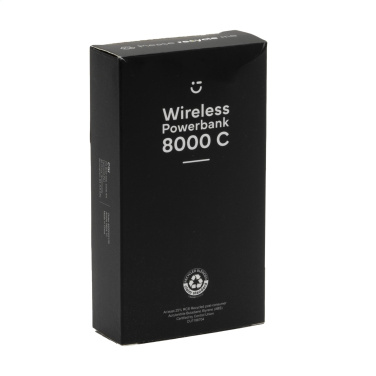 Logo trade promotional gifts image of: Wireless Powerbank 8000 C wireless charger