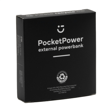 Logo trade promotional giveaway photo of: PocketPower 5000 RCS Recycled Powerbank