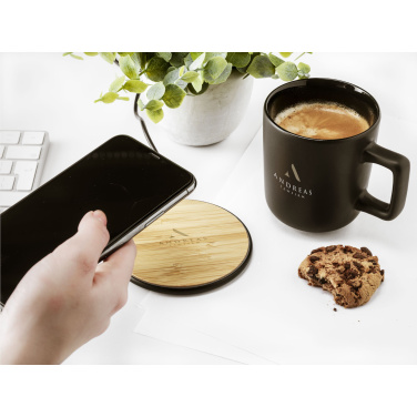 Logo trade advertising product photo of: Bamboo 10W Wireless Charger wireless fast charger