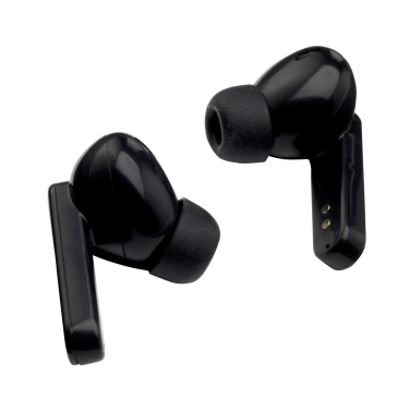 Logo trade promotional merchandise image of: Aron TWS Wireless Earbuds in Charging Case