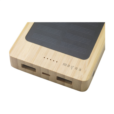 Logotrade advertising products photo of: Solar Powerbank 8000+ Wireless Charger