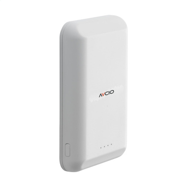 Logo trade promotional gifts picture of: Force Magnetic RCS Recycled Wireless Powerbank 5000