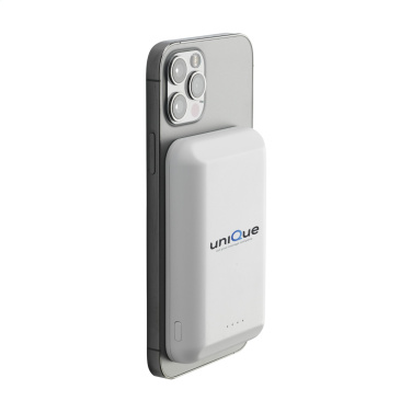 Logo trade corporate gift photo of: Force Magnetic RCS Recycled Wireless Powerbank 5000