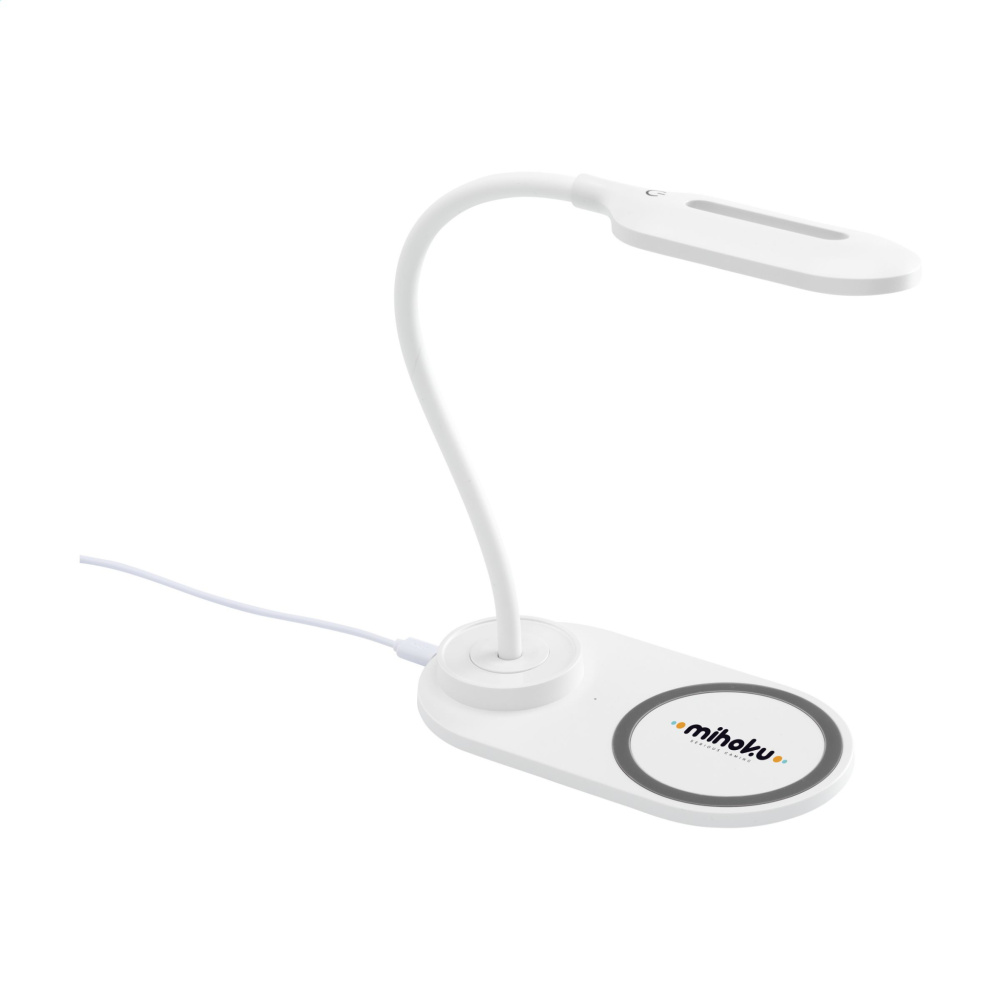Logotrade promotional giveaway image of: Carga 10W Desklight Wireless Charger