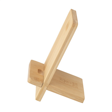 Logotrade promotional item image of: Miyo Bamboo Phone Stand