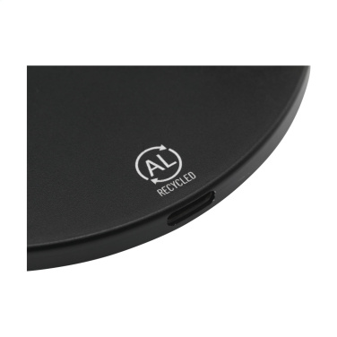 Logotrade promotional item image of: Tecco GRS Recycled Alu 15W Wireless Charger