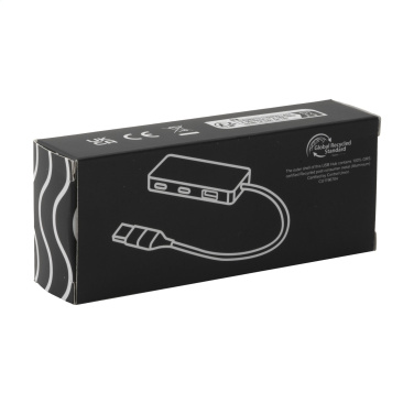 Logotrade corporate gift image of: Tecco GRS Recycled Alu USB Hub